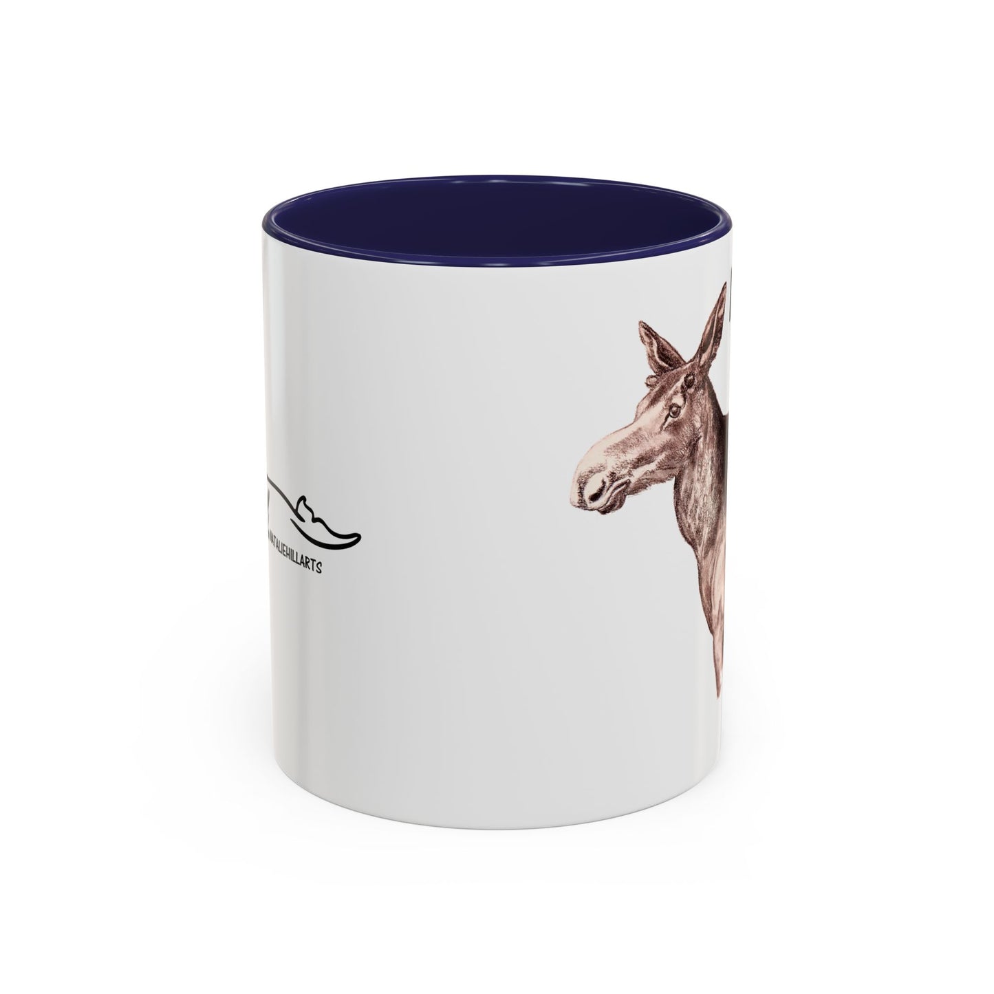 Moose On The Loose Accent Coffee Mug (11, 15oz)