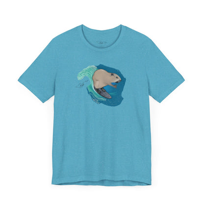 Surfing Beaver Unisex Jersey Short Sleeve Tee