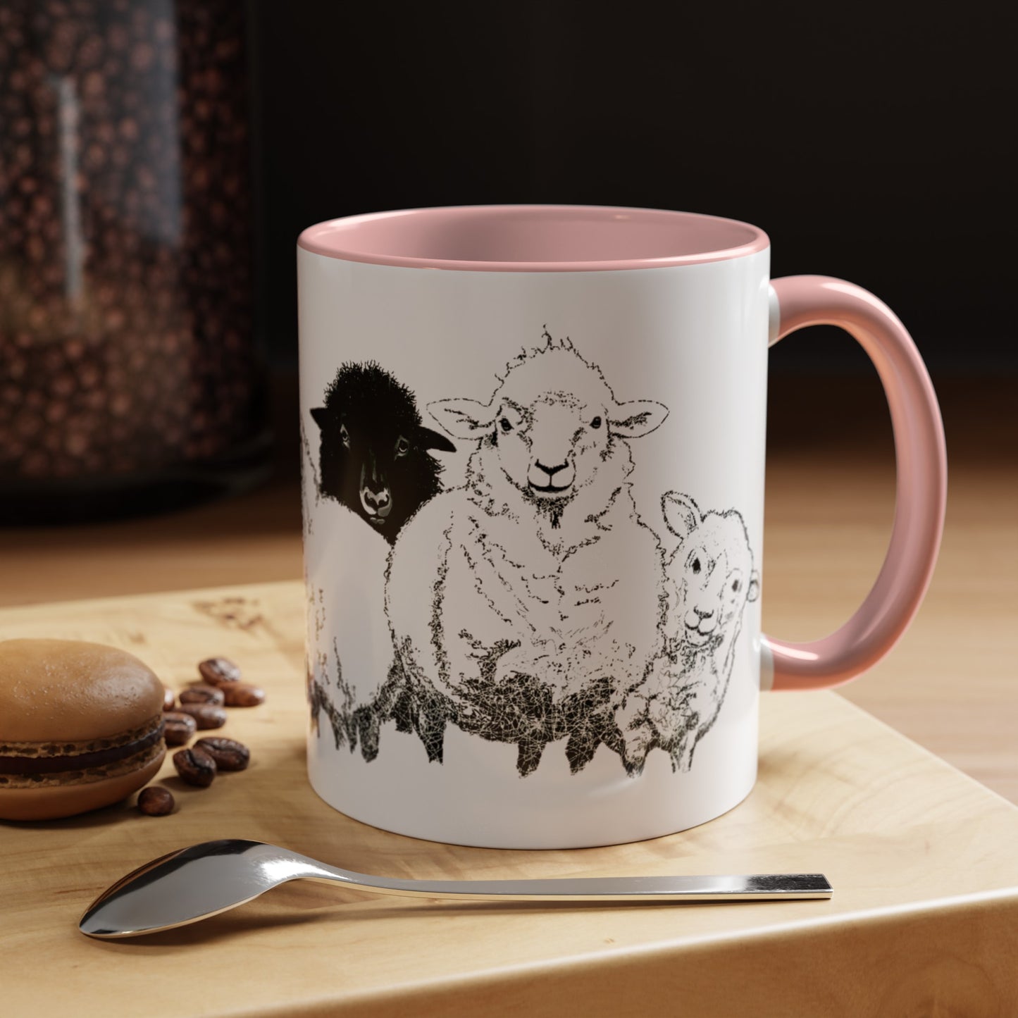 Get In The Heard Sheep Accent Coffee Mug (11, 15oz)