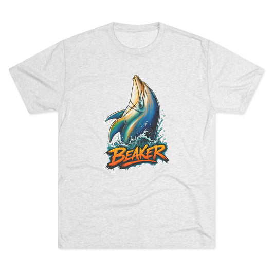 Beaker the Dolphin Unisex Tri-Blend Crew Tee