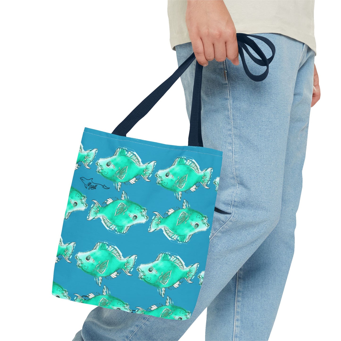 Blue Parrot FishTote Bag (AOP)