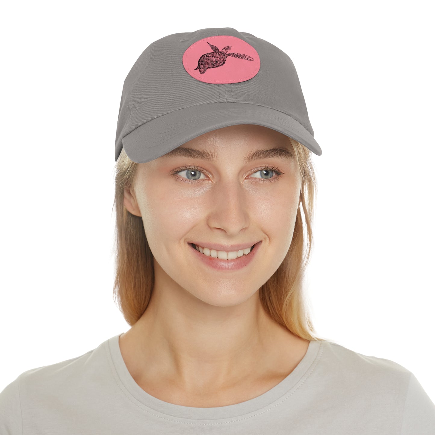 Sea Turtle Hat with Leather Patch (Round)