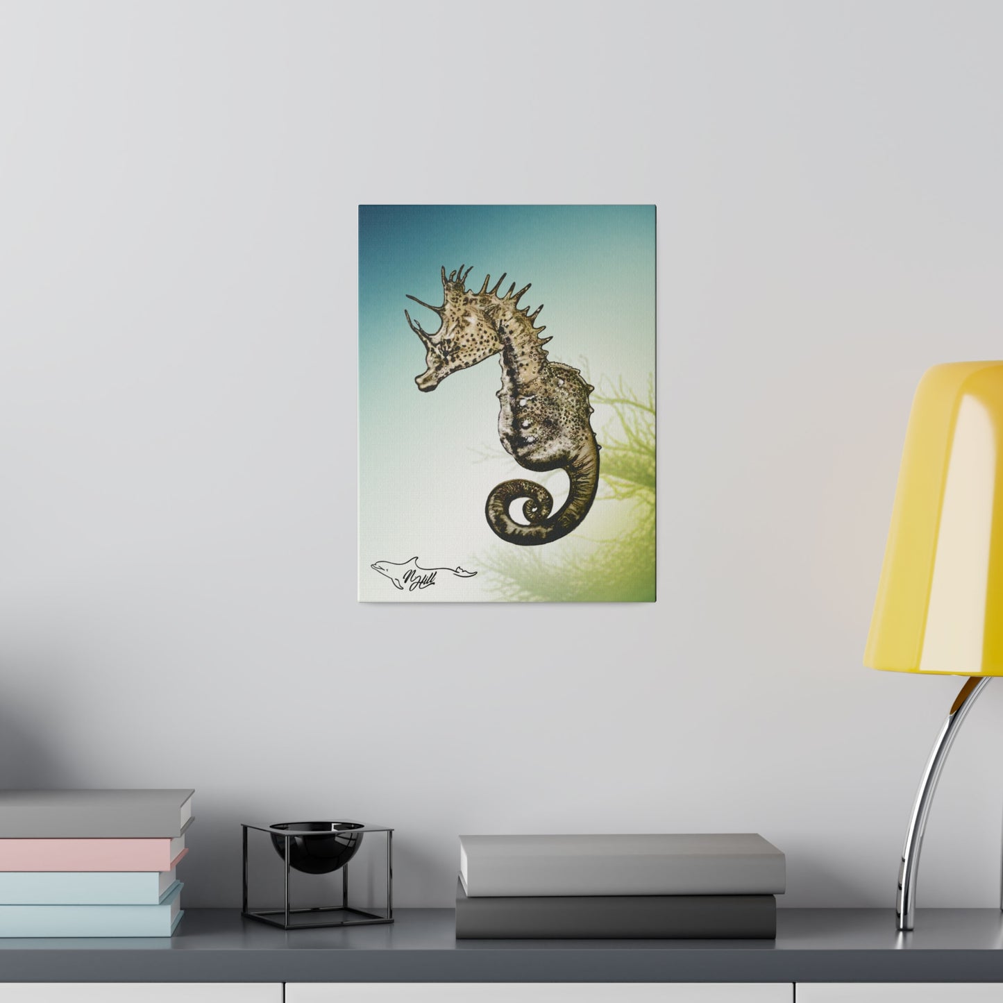 Sea Horse Matte Canvas, Stretched, 0.75"