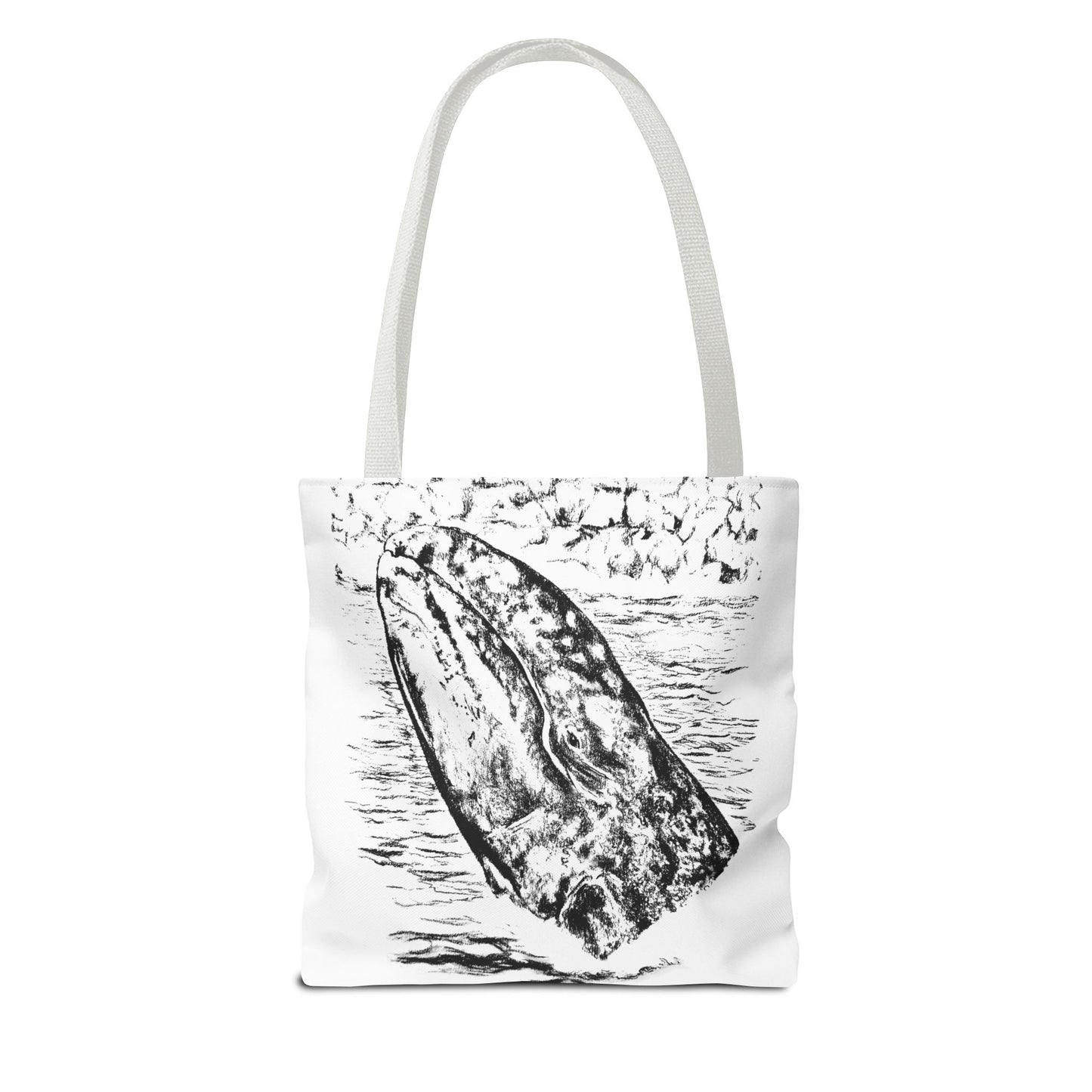 Gray Whale Tote Bag (AOP)