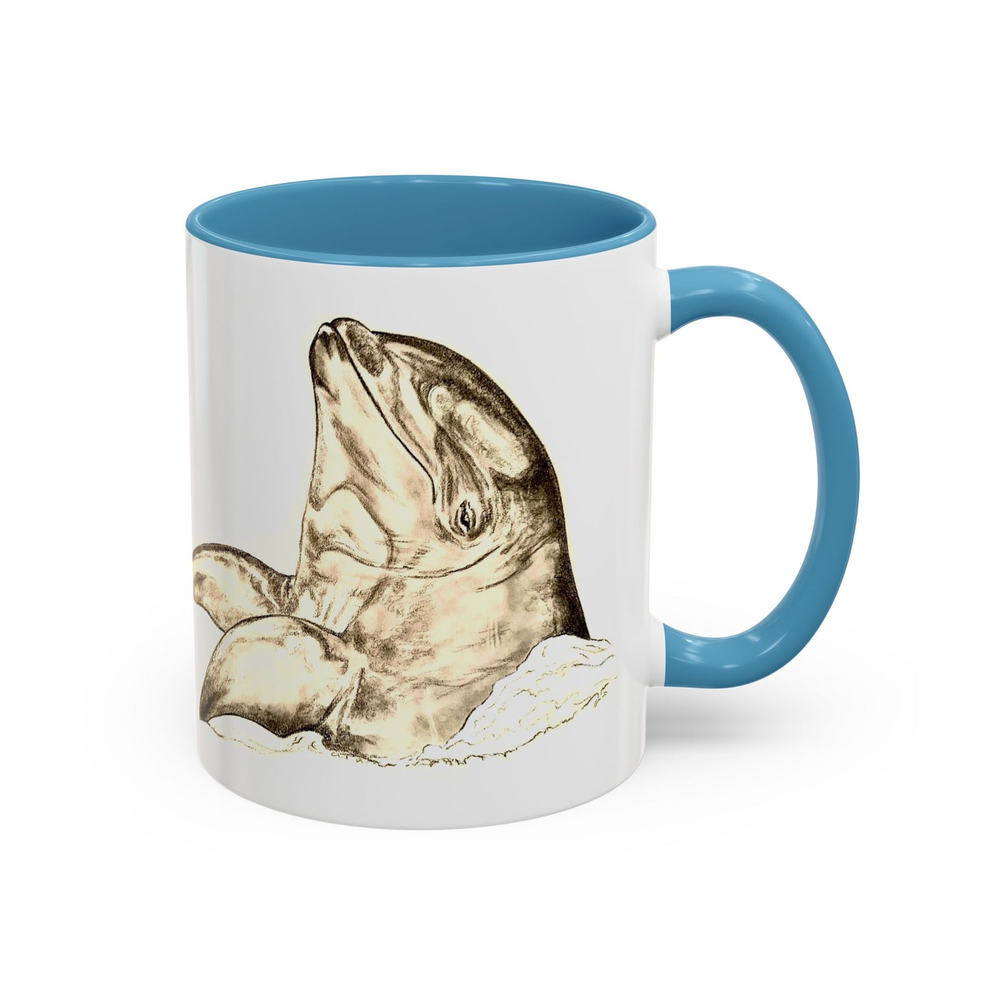 Kekaimalu Wholphin Accent Coffee Mug, 11oz