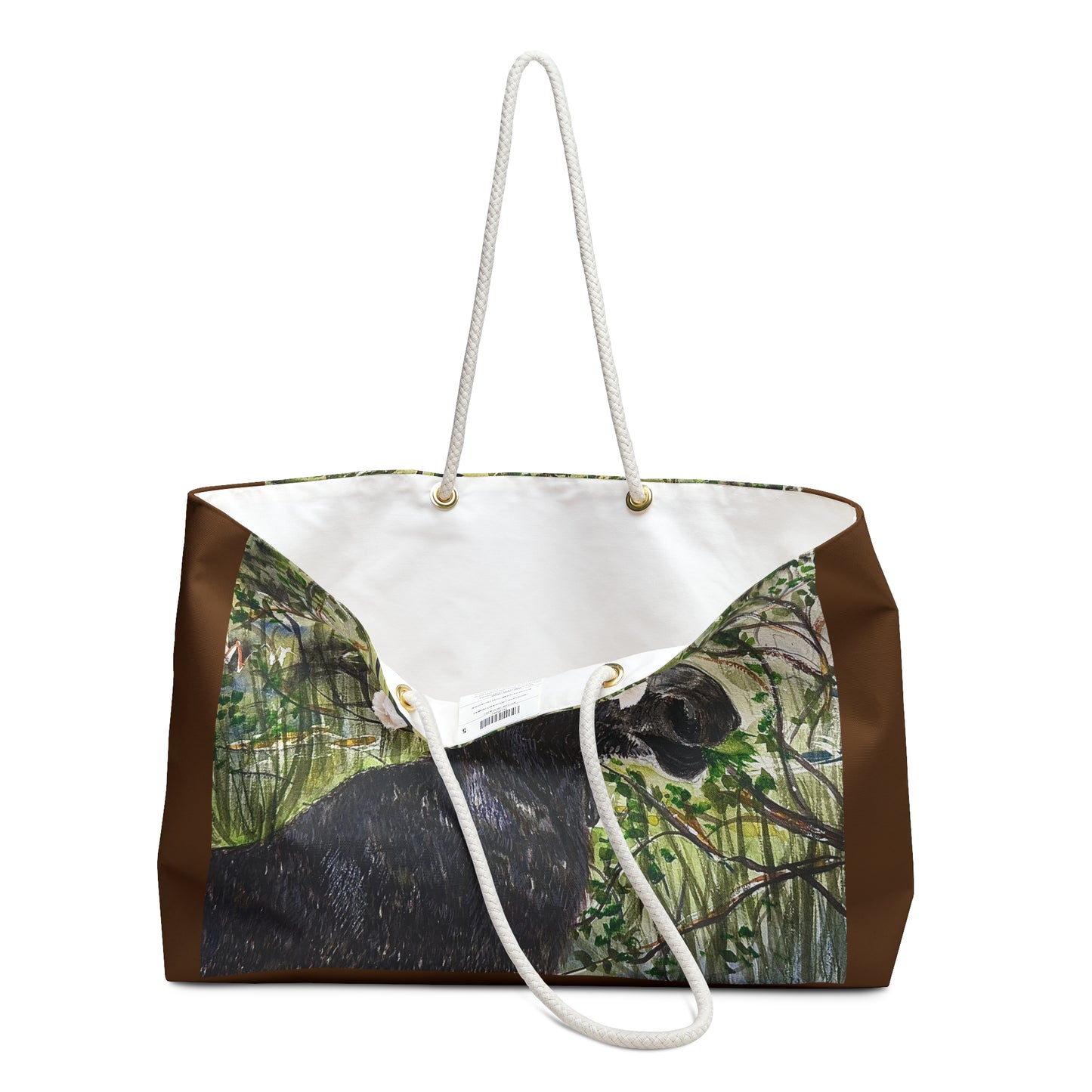 Hidden Springs Moose Watercolor Design Weekender Bag by Tracy Hill