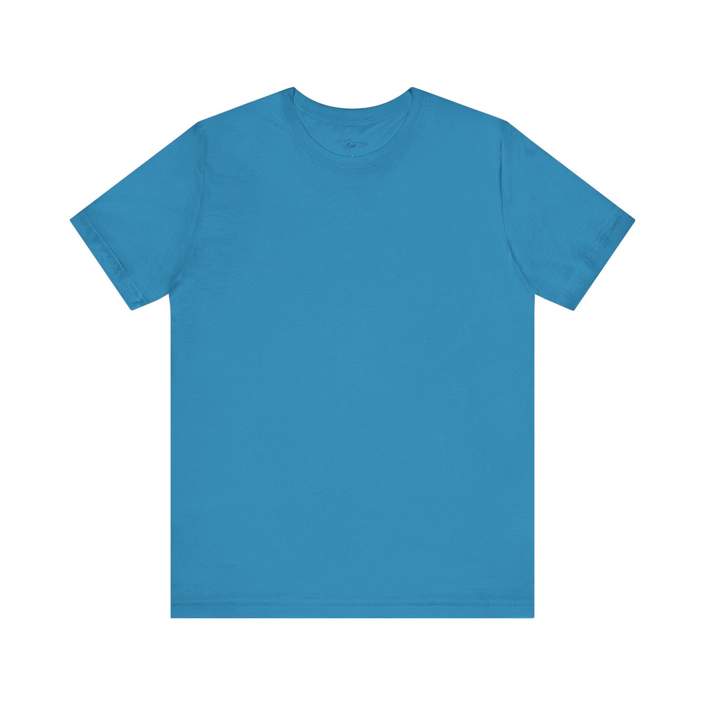 Blue Parrot Fish Unisex Jersey Short Sleeve Tee (Back Design)