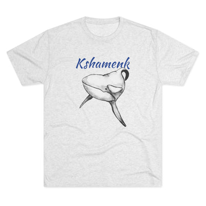 Kshamenk Orca Whale Unisex Tri-Blend Crew Tee