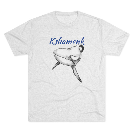 Kshamenk Orca Whale Unisex Tri-Blend Crew Tee