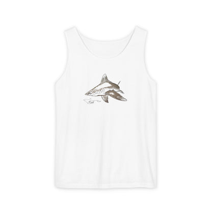 Shark Unisex Garment-Dyed Tank Top