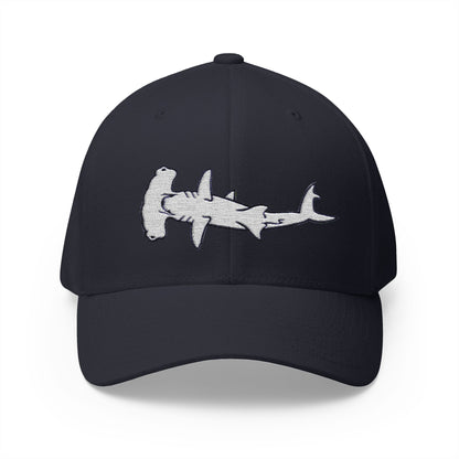 Hammerhead Shark Closed-Back Structured Cap (Embroidery)
