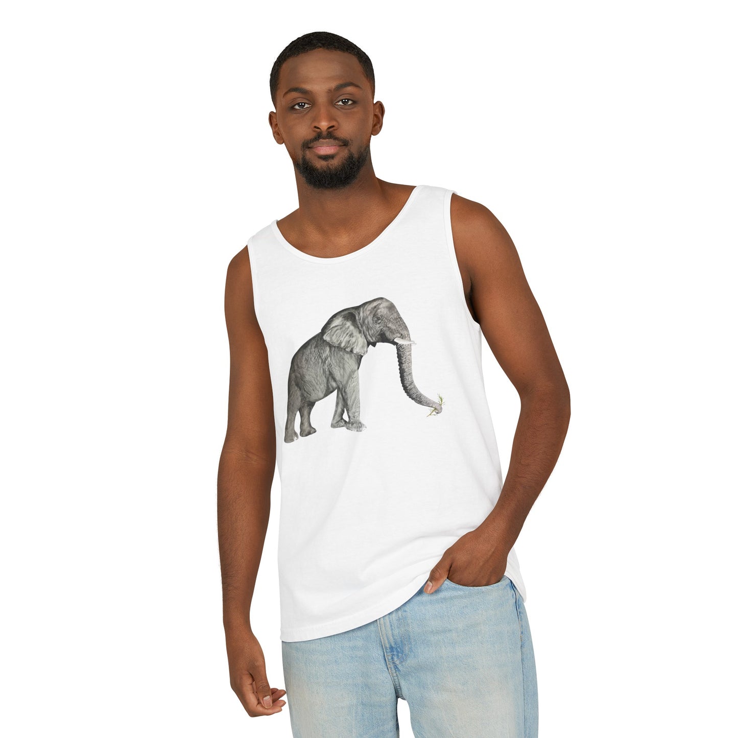 Elephant Unisex Garment-Dyed Tank Top