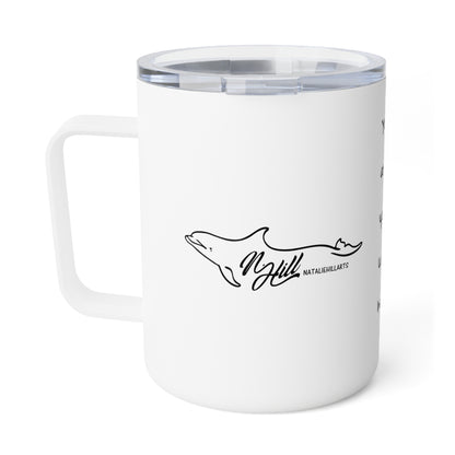 Dolphin Insulated Coffee Mug, 10oz