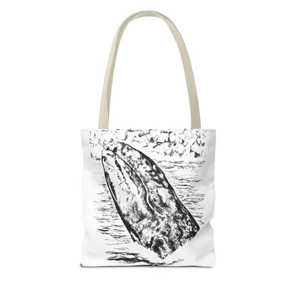 Gray Whale Tote Bag (AOP)