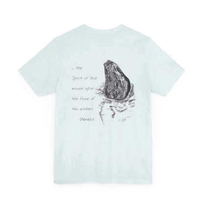 Humpback Whale/Scripture Unisex Jersey Short Sleeve Tee