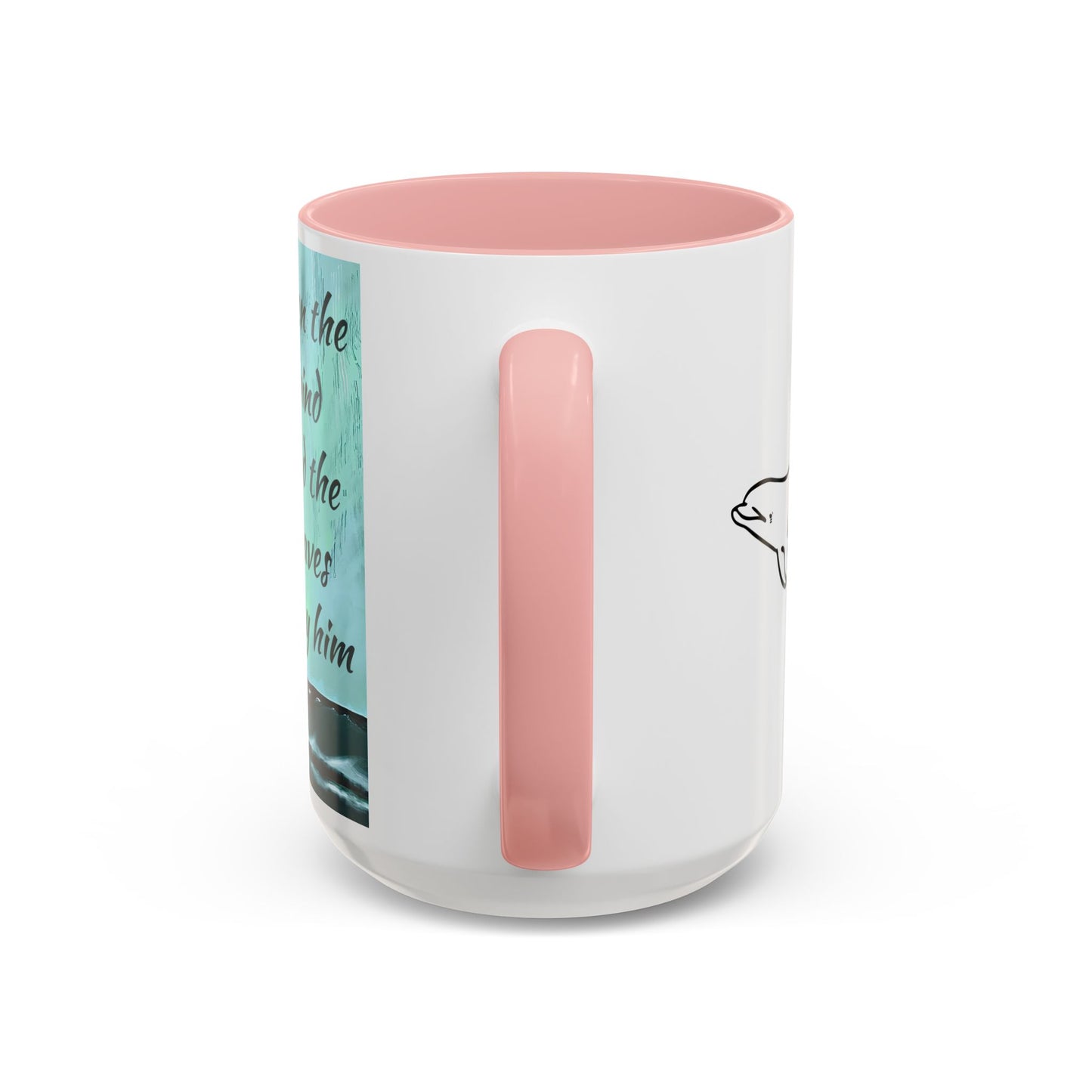 Even the Wind and the Waves Obey Him  Accent Coffee Mug (11, 15oz)
