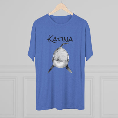 Katina Orca Whale Unisex Tri-Blend Graphic Crew Tee