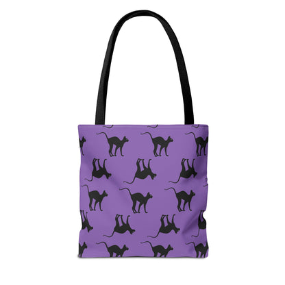 Black Cat Tote Bag (AOP)