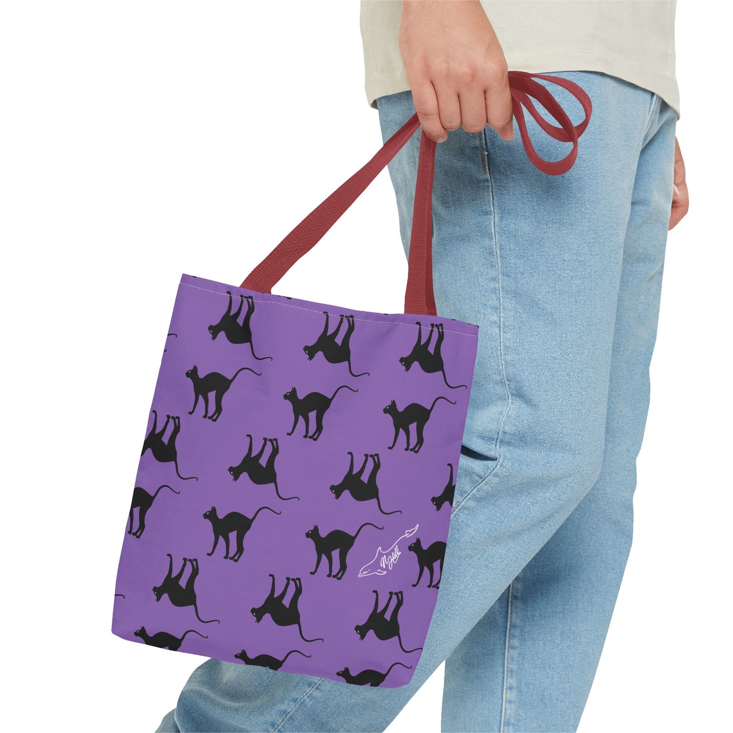 Black Cat Tote Bag (AOP)