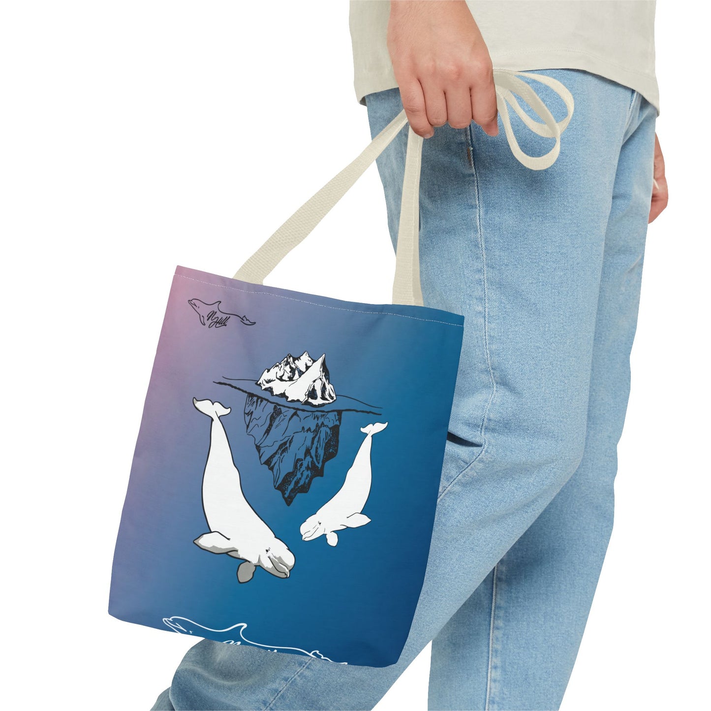 Beluga Whales Tote Bag (AOP)