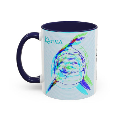 Katina Orca Whale Gestural Accent Coffee Mug (11, 15oz)