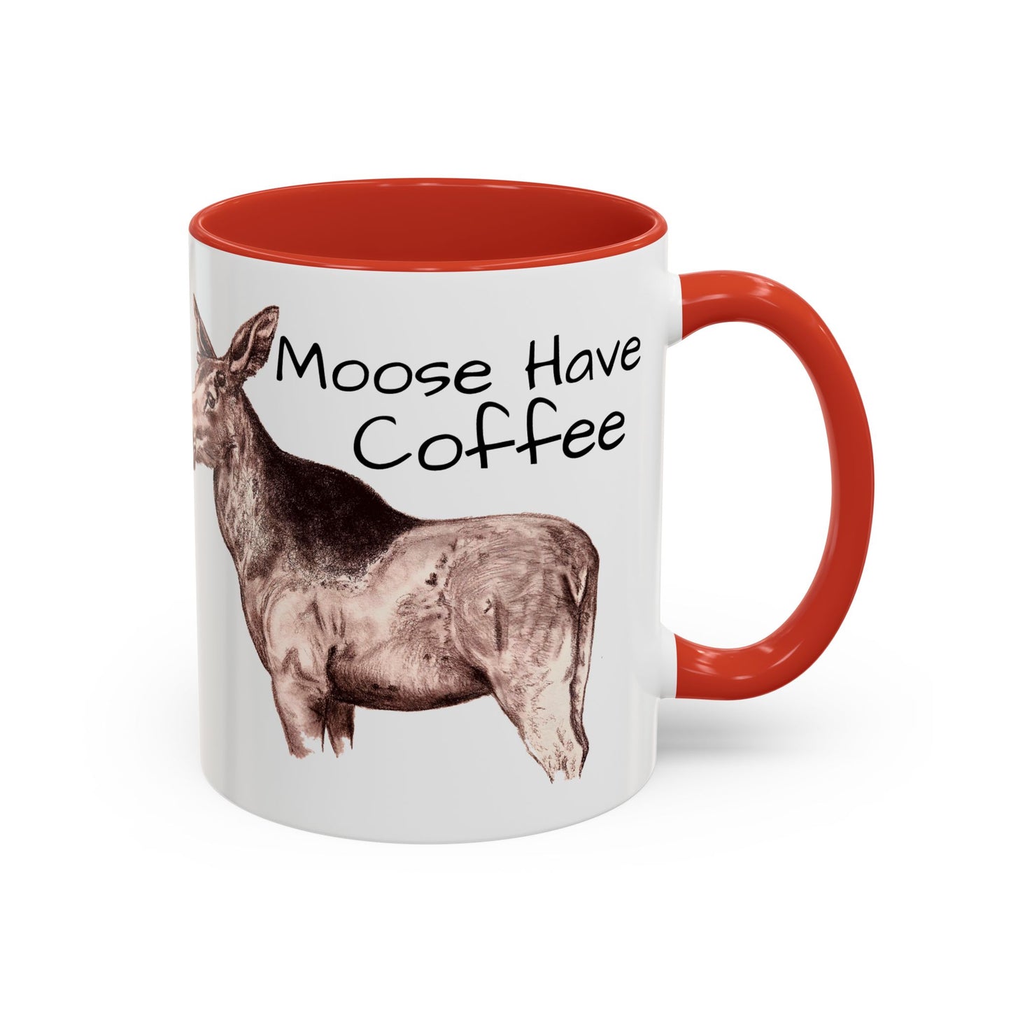 Moose Have Coffee Accent Coffee Mug (11, 15oz)