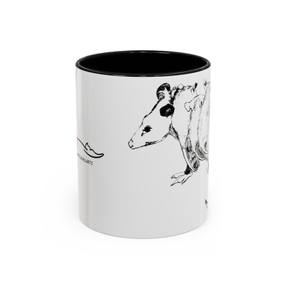 Opossum Accent Coffee Mug (11, 15oz)