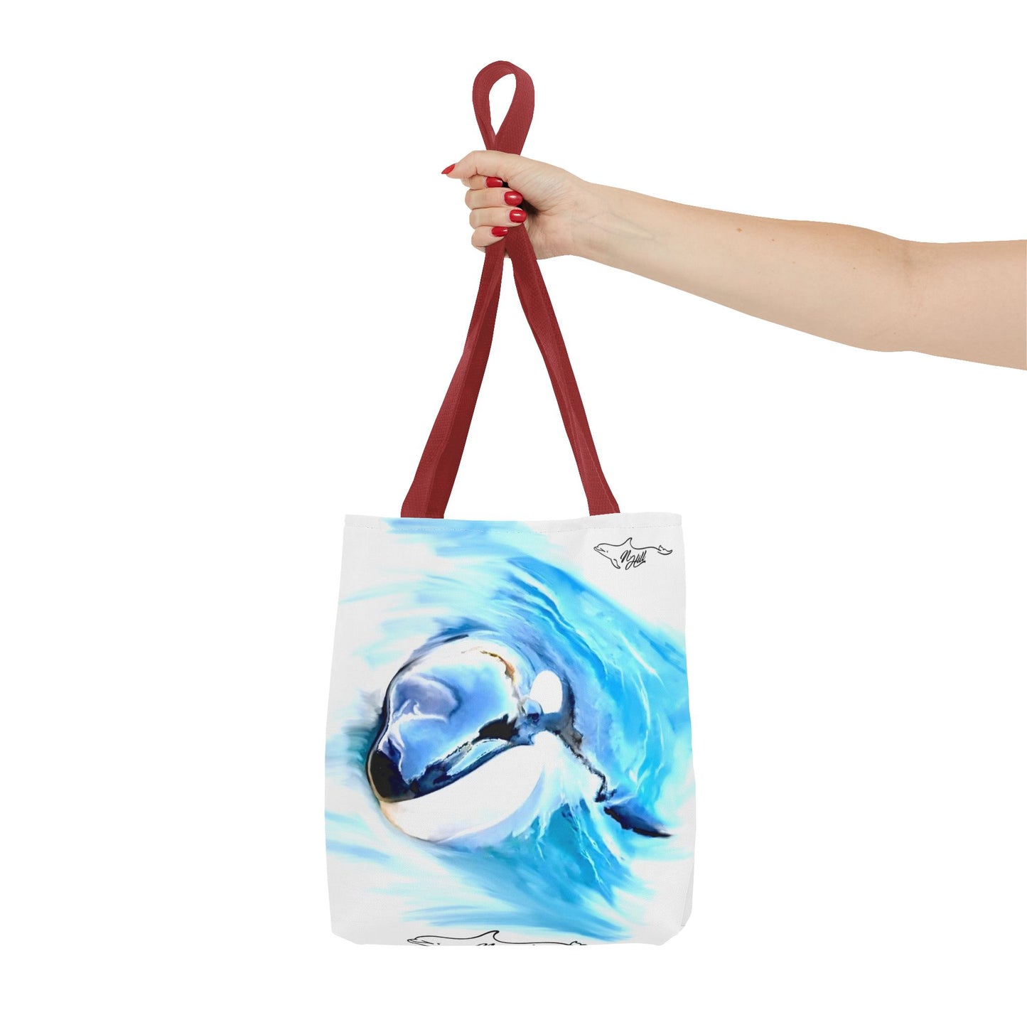 Curious Orca Tote Bag (AOP)