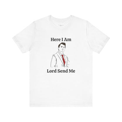 Here I Am Lord Send Me, Charlie Jersey Short Sleeve Tee