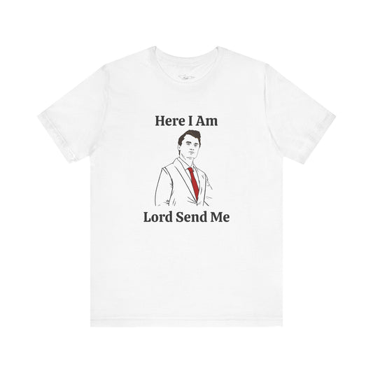 Here I Am Lord Send Me, Charlie Jersey Short Sleeve Tee