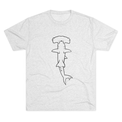 Hammerhead Shark Unisex Tri-Blend Crew Tee