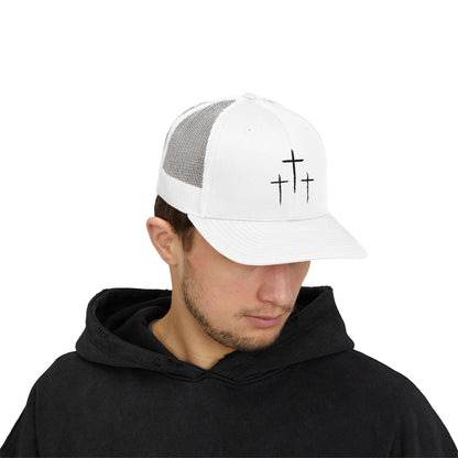Calvary Cross Snapback Trucker Cap