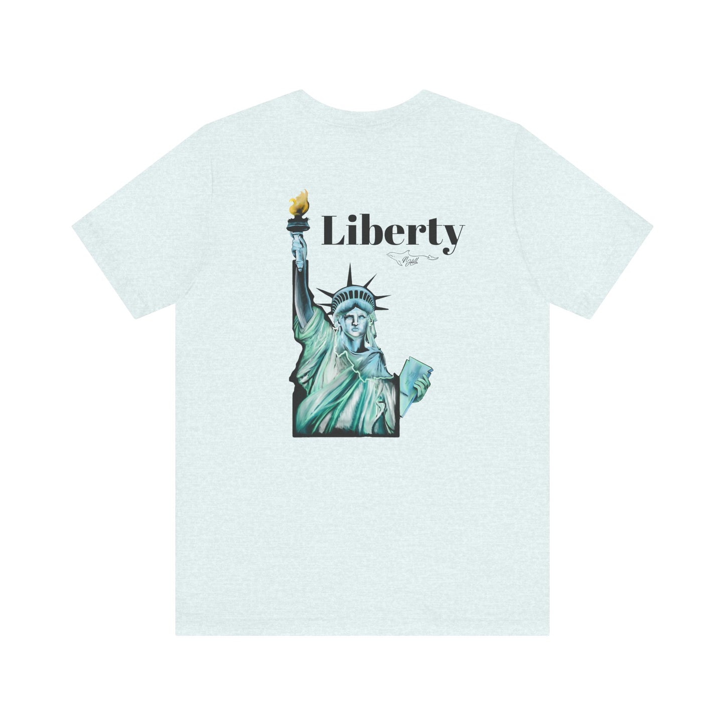 Idaho Statue of Liberty Unisex Jersey Short Sleeve Tee