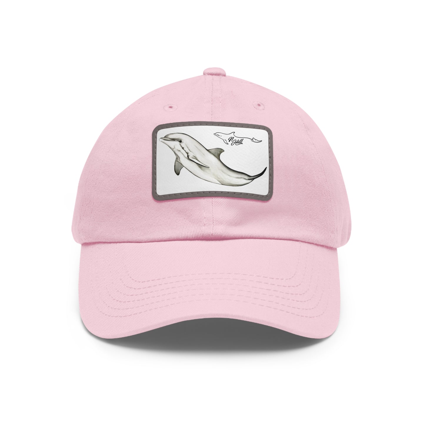 Dolphin Hat with Leather Patch (Rectangle)