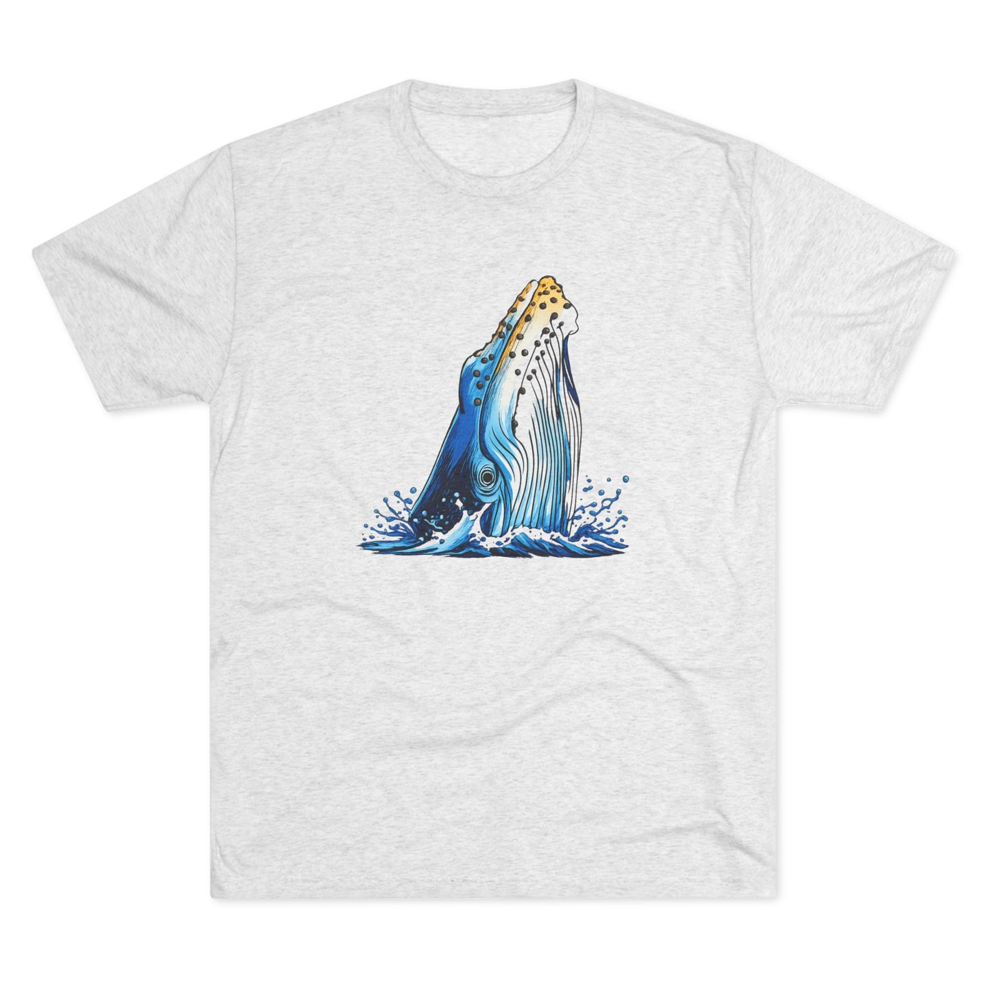 Humpback Whale Unisex Tri-Blend Crew Tee