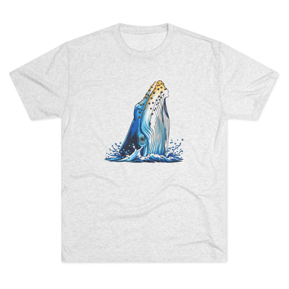 Humpback Whale Unisex Tri-Blend Crew Tee