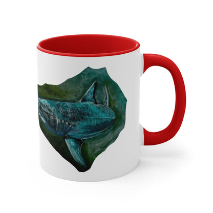 Mako Shark Accent Coffee Mug, 11oz