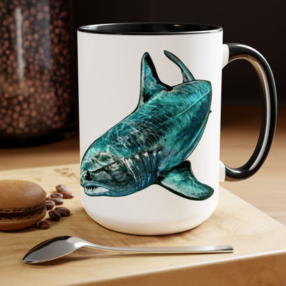 Mako Two-Tone Coffee Mugs, 15oz