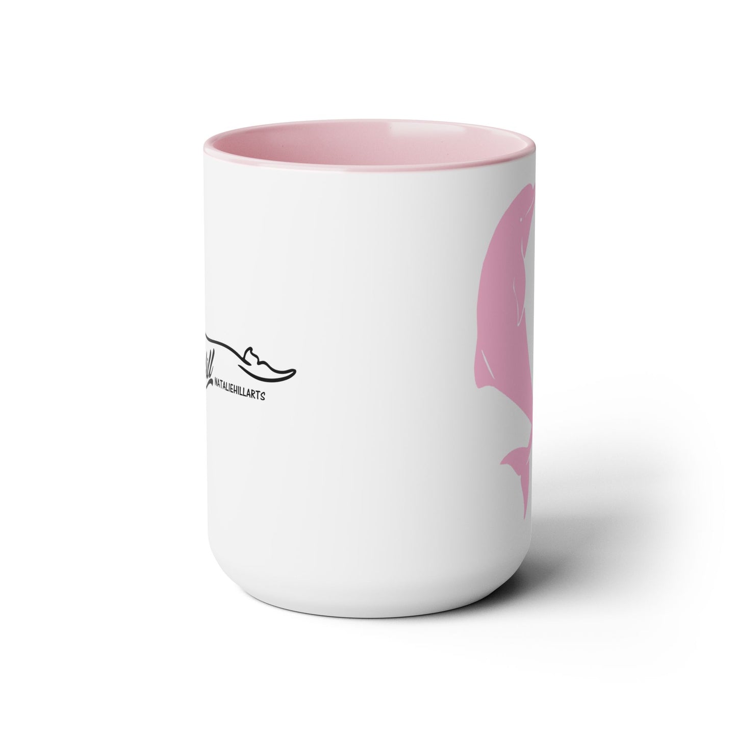 Breast Cancer Awareness Two-Tone Coffee Mugs, 15oz