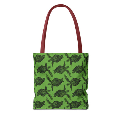 Sea Turtle Tote Bag Green (AOP)