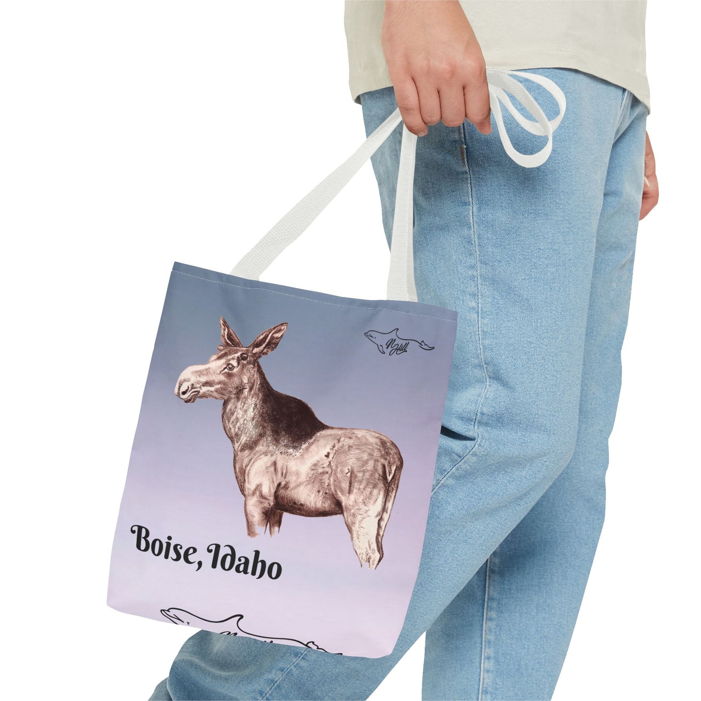 Boise Idaho Moose Tote Bag (AOP)