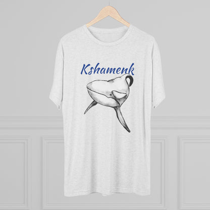 Kshamenk Orca Whale Unisex Tri-Blend Crew Tee