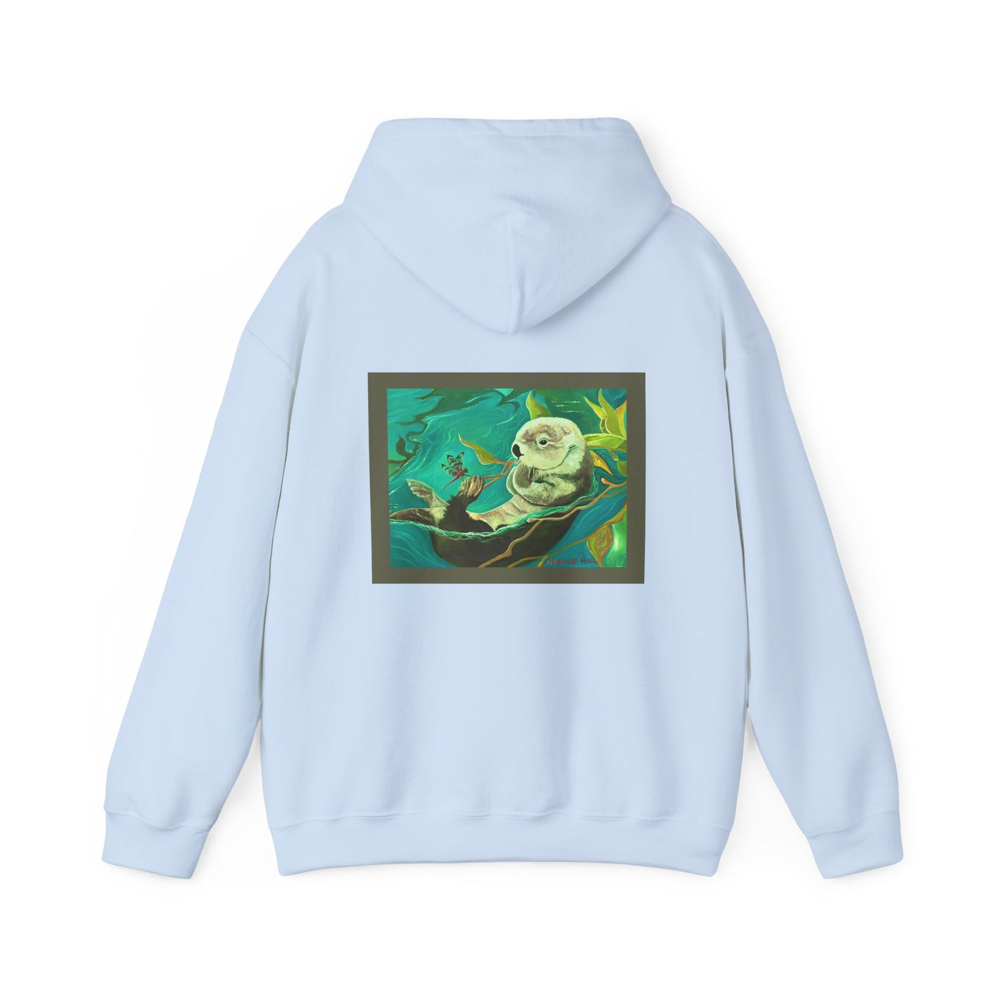 Otter and Dragonfly Unisex Heavy Blend™ Hooded Sweatshirt