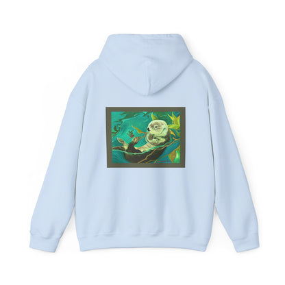 Otter and Dragonfly Unisex Heavy Blend™ Hooded Sweatshirt