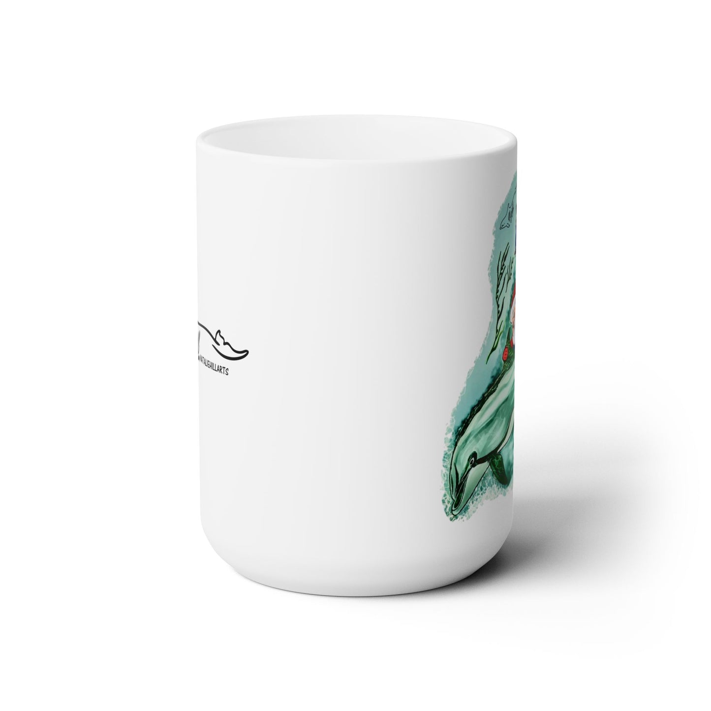 Sea-bound Santa Ceramic Mug 15oz