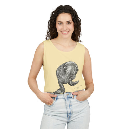 Sea Lion Pup Unisex Garment-Dyed Tank Top