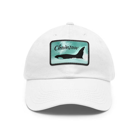 Chainsaw Orca Hat with Leather Patch (Rectangle)