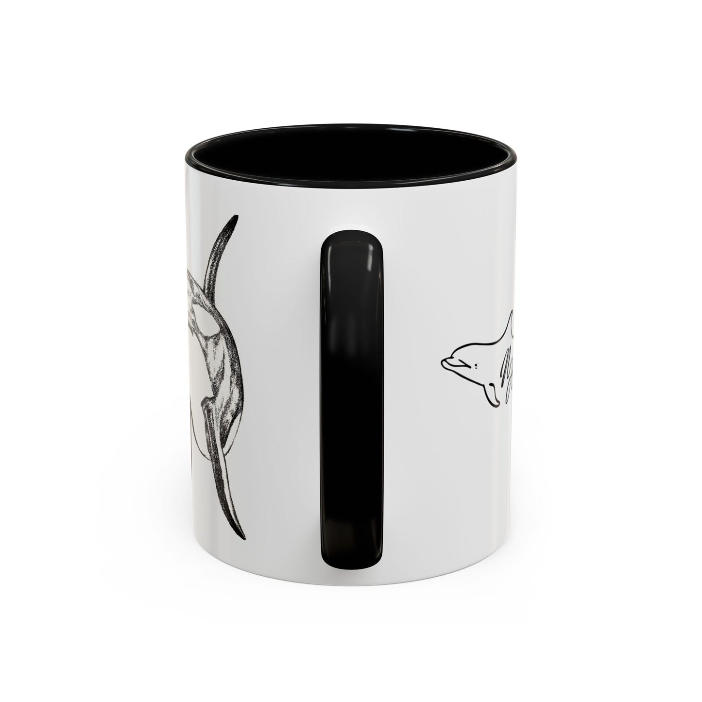 I Love Coffee and Orcas Accent Coffee Mug 11 oz