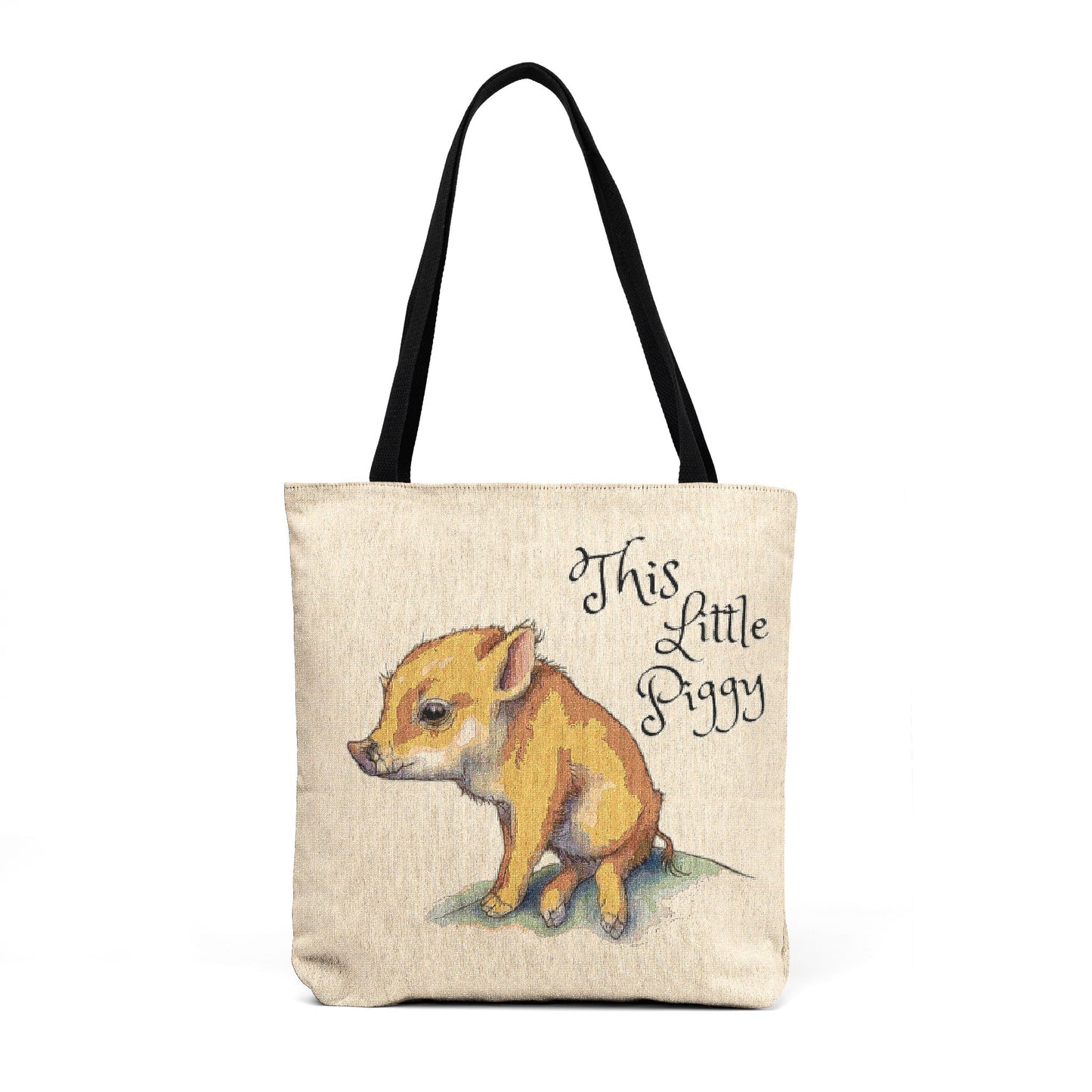 This Little Piggy Woven Tote