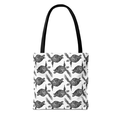 Dan Point, Ca.  Sea Turtle Tote Bag Green (AOP)